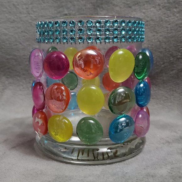 Round Glass Luminary Vase 4" Tall x 3" Wide - Picture 3 of 3